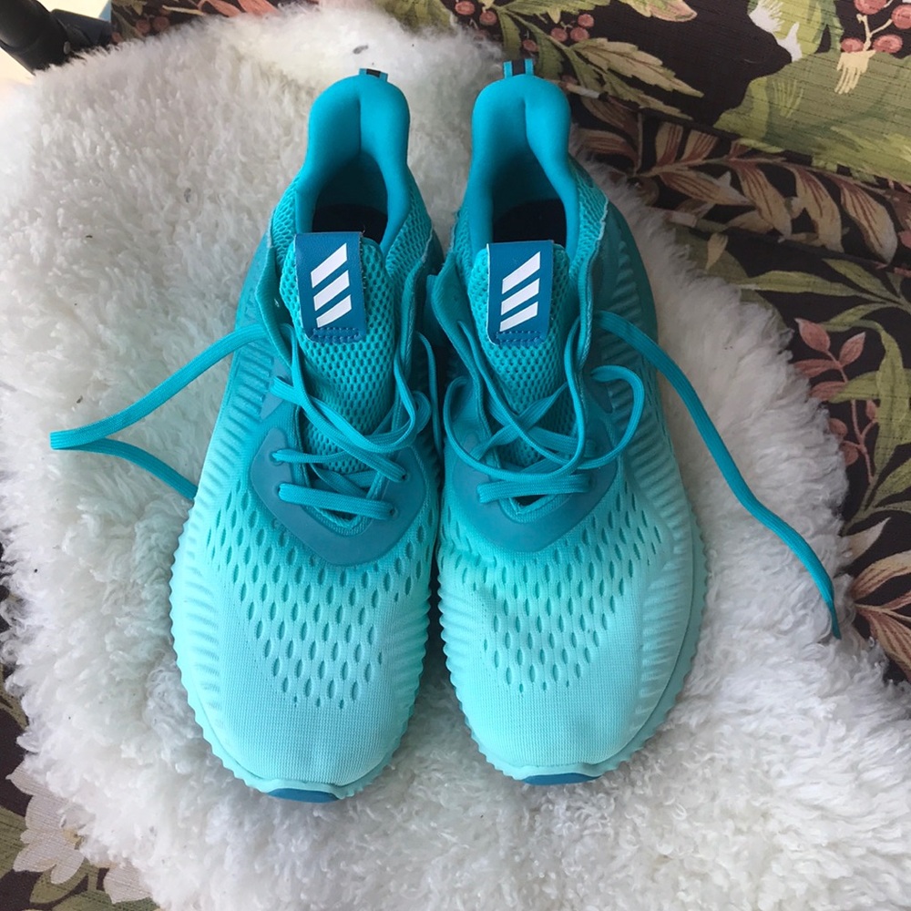 Adidas bounce running shoes 10M ombré turquoise